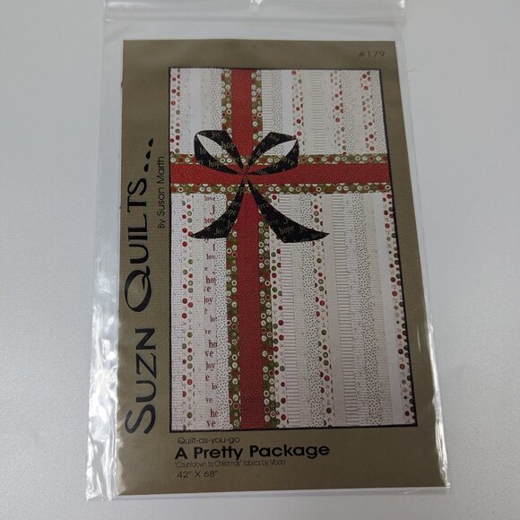 Suzn Quilts A Pretty Package #179 42" x 68" Quilt Pattern - Picture 1 of 4